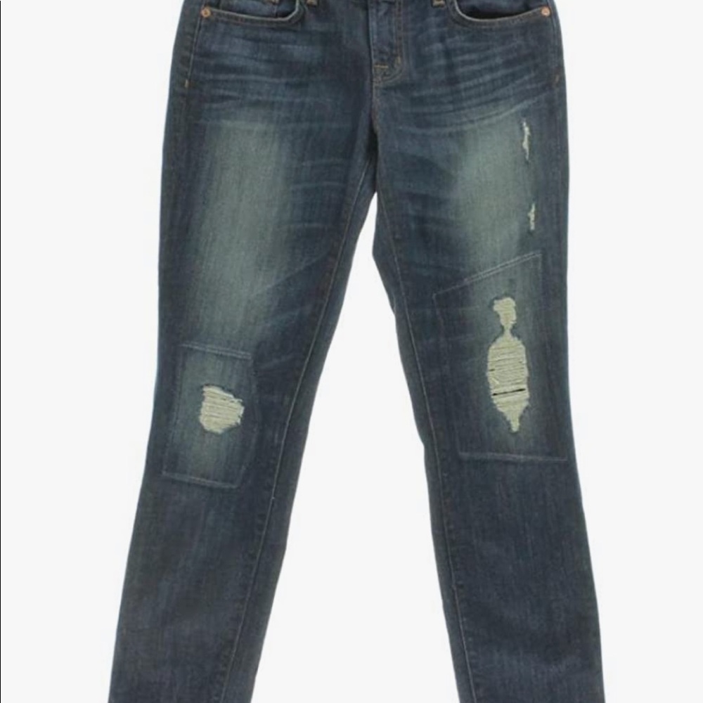 J Brand x Christopher Kane Distressed Denim Jeans - Size 34